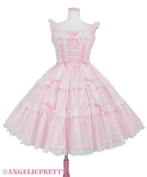 Angelic Pretty | Angelic Pretty/Romanticティアードジャンパースカート(ピンク)(ジャンパースカート)