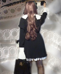 Brightlele | ゆるカールロング［フルウィッグ］(カットアレンジ済み。RA.ラズベリーグラデ)(ウィッグ)