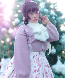 Maria pipi | Maria pipi/Velvet Ribbon Beretベルベットリボンベレー(ピンク)(ハンチング/ベレー帽)