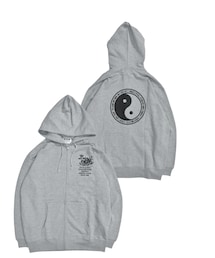 DOUBLE STEAL | 陰陽 裏パイルZIPパーカー(パーカー)