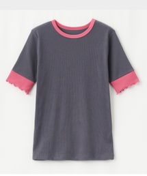 しまむら | バイカラートップス☁︎4L(Tシャツ/カットソー)