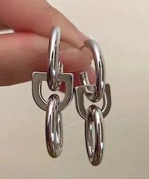 SHEIN | シルバーピアス(ピアス(両耳用))