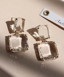 SHEIN | ストーンピアス(ピアス（両耳用）)