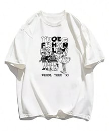 SHEIN | セサミストリート？みたいなTシャツ☁︎MとXXXXL(Tシャツ/カットソー)