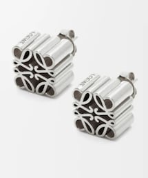 LOEWE | アナグラム スタッズ ピアス (スターリングシルバー)(ピアス（片耳用）)