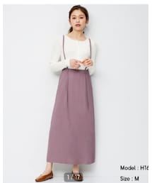 GU | サスペンダー付フレアスカート(スカート)