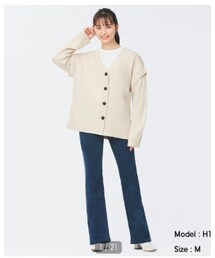 GU | コーデュロイフレアパンツ(丈長め)(その他パンツ)