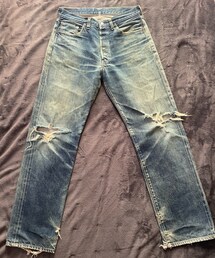 Levi's | 90s リーバイス バレンシア製 501XX ボタンフライ ボタン裏刻印555 テーパードデニムパンツ w33 Levi's USA製 ビッグE 赤耳 メンズ  1998年1月製造(デニムパンツ)