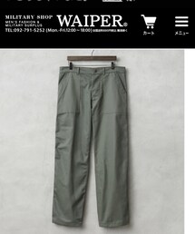 WINFIELD MFG. | MADE IN USA 米軍 OG-107 コットンサテン ユーティリティ トラウザーズ MADE BY WIFIELD MFG / ファティーグパンツ ベイカーパンツ(カーゴパンツ)