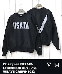 Champion | Champion rUSAFA CHAMPION REVERSE WEAVE CREWNECK. (BLACK)(スウェット)