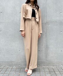 COCO DEAL | ハイライズタックワイドパンツ(パンツ)