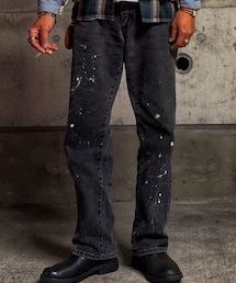 90's Wrangler | 90's Wrangler 13mwz（35×32）セルフペンキカスタム(デニムパンツ)