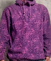 VINTAGE | 80's "L.L.Bean" patterned allover cotton anorak parka（women's M）(マウンテンパーカー)