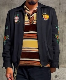 VINTAGE | 60's Vietnam souvenir jacket（size34）(スカジャン)