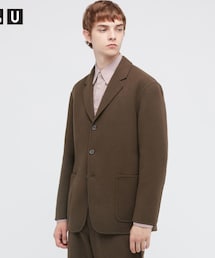 UNIQLO | ウールブレンド　テーラードジャケット(テーラードジャケット)