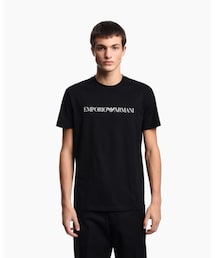 EMPORIO ARMANI | 【エンポリオ アルマーニ】Tシャツ ピマジャージー製 ロゴ(Tシャツ/カットソー)