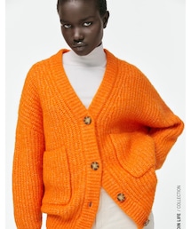 ZARA | ポケット付きニットカーディガン(カーディガン/ボレロ)