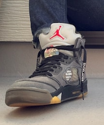 off white | Off-White×Nike Air Jordan 5 BlackMuslin(スニーカー)