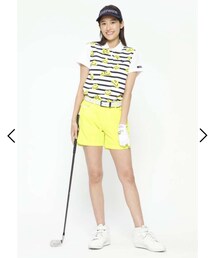 PEARLY GATES | 05522606141032   格子サッカー半袖ポロシャツ〈TOKE NICOシリーズ〉　ネイビー　19,800円(ポロシャツ)