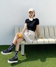 DHOLIC | アンバランスカラーTシャツ(Tシャツ/カットソー)