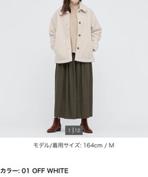UNIQLO | ボアフリースステンカラーショートコート(ステンカラーコート)