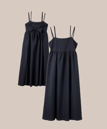 しまむら | バックリボンキャミOP ￥2,189 M 中黒 523-0007(ワンピース)