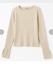 しまむら | 袖ボタンボートNPO ￥1,969 M 淡薄橙 529-0091(Tシャツ/カットソー)