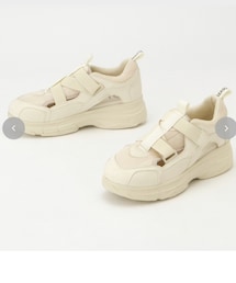 しまむら |  SR＊Zベルトシューズ ￥2,420 LL 中薄橙 148-2015(シューズ)