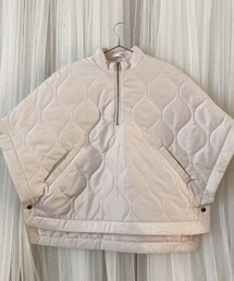 しまむら | 中綿キルトベスト 中薄橙 (528-1762)(ポンチョ)