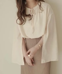 Alumu. | original 2way slit blouse (シャツ/ブラウス)