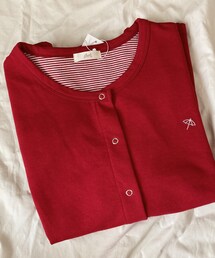 しまむら | ANPミニウラケCD 中赤 LL ￥1,969 (508-0649)(カーディガン/ボレロ)