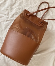 しまむら | チュールキリカエキンチャク 中茶 ￥1,969 (343-1821)(トートバッグ)