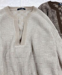 しまむら | 長袖ニットPO 淡茶 M(529-1162)  rose_farm(ニット/セーター)