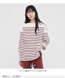 UNIQLO | ボーダーオーバーサイズT(Tシャツ/カットソー)