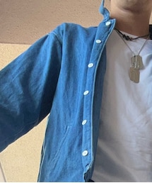 白色ボタンが気に入ってます。 | デニムジャケット