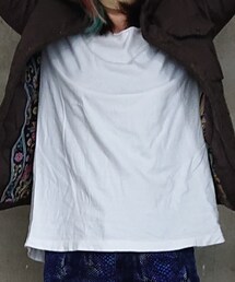 袖にしか柄無いロンＴ | Tシャツ/カットソー