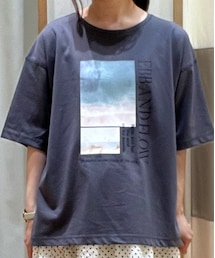 Samansa Mos2 blue | Tシャツ/カットソー