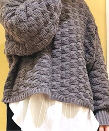 Samansa Mos2 blue | ニット/セーター