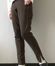ZARA | ZARA サイドスリット パンツ センタープレス(パンツ)