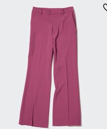 UNIQLO | ハイウエストドレープワイドストレートパンツ（丈標準68～70cm）(その他パンツ)