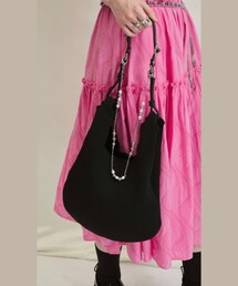 initial | Knitted Small Tote Bag With Chain(トートバッグ)