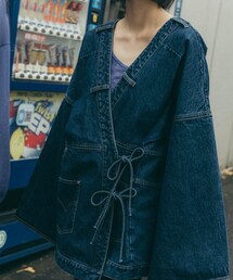 initial | Oversized Denim Kimono Jacket(デニムジャケット)