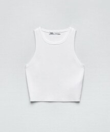 ZARA | ribbed t-shirt(タンクトップ)