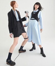 initial | shirt dress(ドレス)