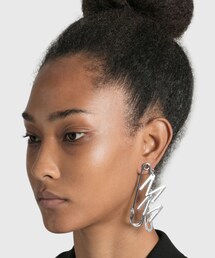 MM6 Maison Margiela | MM6 Maison Margiela Silver Hoop Earring(イヤリング（片耳用）)