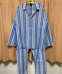 VINTAGE | 🔸ユーロヴィンテージ  ストライプパジャマセットアップ(青)(セットアップ)