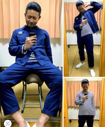 🔸前回のユーロセットアップ🐷✨ | 🔸ユーロワークセッアップ  チャイナジャケット(紺) ★メルカリ出品中‼️(その他)