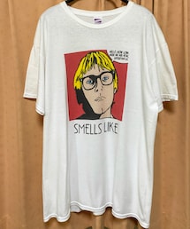 About A Girll | 🔸アバウトアガール  カートコバーンTシャツ(白) (Tシャツ/カットソー)