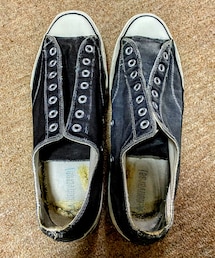 🔸今日の靴イジり👟✨ | 🔸20年履き続けている60s 3つ星チャックテイラーのアッパー生地の補色🙋‍♂️(スニーカー)