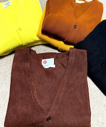 VINTAGE | 🔸70s Sear アクリルカーディガン チョコブラ L ★メルカリ出品中🙋‍♂️(カーディガン/ボレロ)